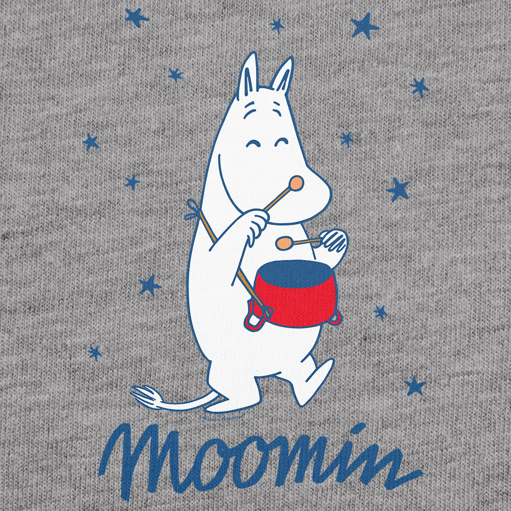 Moomintroll With His Drum Adult T-Shirt