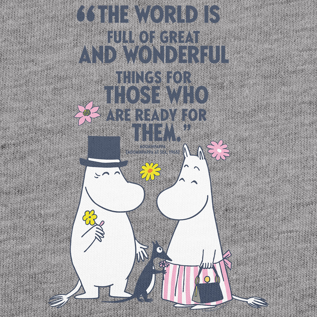 Moomin Great And Wonderful Things At Sea Moominpappa Quote Adult T-Shirt