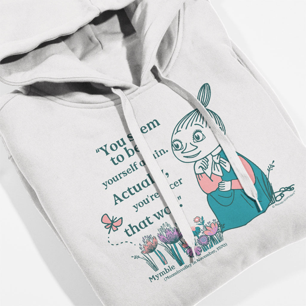 Moomin Yourself Again Mymble Quote Moominvalley Adult Hoodie | Moomin Shop US