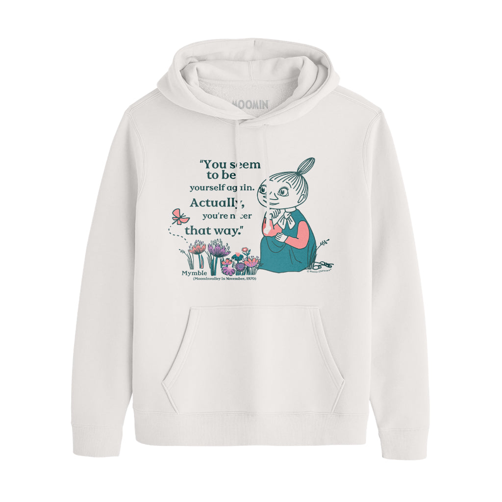 Moomin Yourself Again Mymble Quote Moominvalley Adult Hoodie