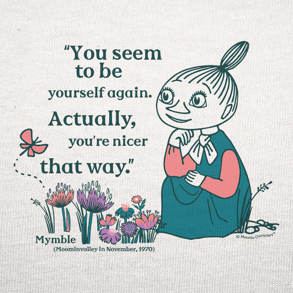 Moomin Yourself Again Mymble Quote Moominvalley Adult Hoodie