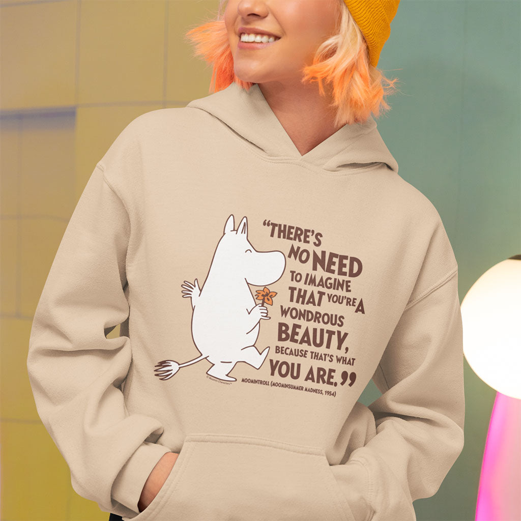 Moomin Beauty Moominsummer Madness Moomintroll Quote Adult Hoodie