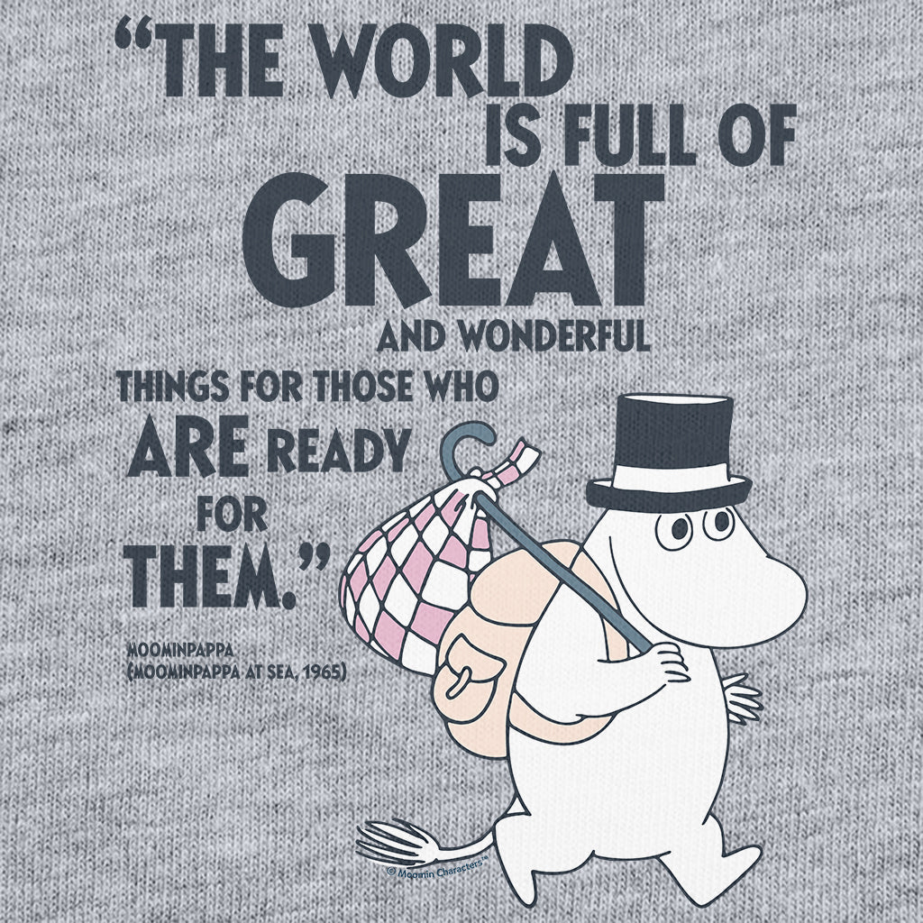 Moomin For Those Who Are Ready Moominpappa At Sea Quote Adult Sweatshirt