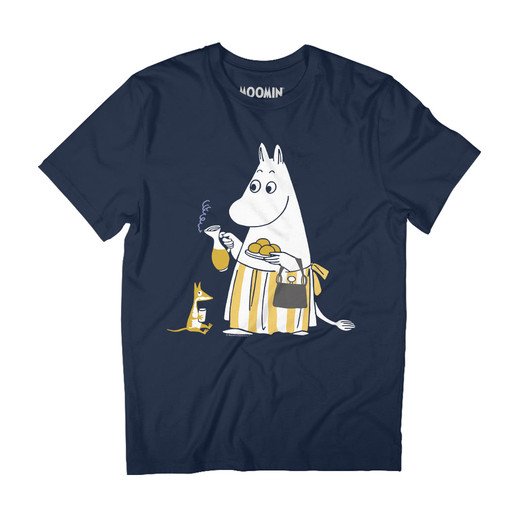 Moomin Autumnal Moominmamma Serving Hot Tea &amp; Snacks Adult T-Shirt