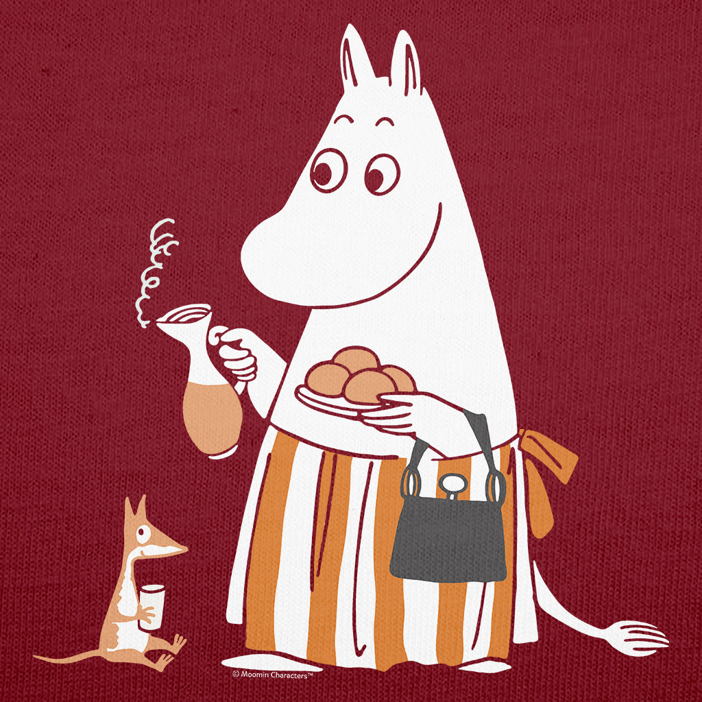 Moomin Autumnal Moominmamma Serving Hot Tea &amp; Snacks Adult T-Shirt