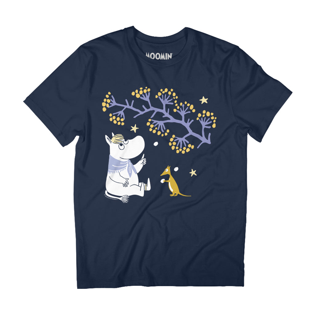 Moomin Snorkmaiden Watching The Snow Winter Adult T-Shirt | Moomin Shop US