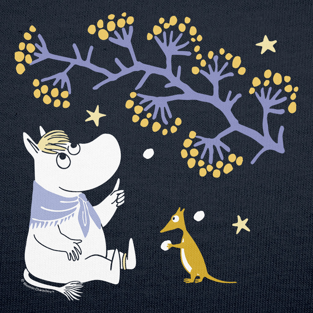 Moomin Snorkmaiden Watching The Snow Winter Adult T-Shirt