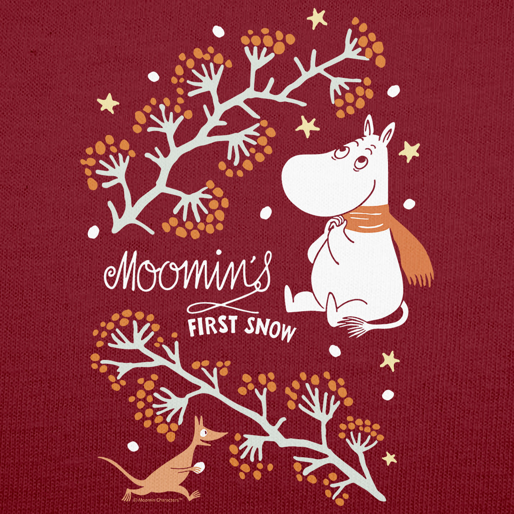 Moomin&#39;s First Snow Autumn Winter Moomintroll Adult T-Shirt