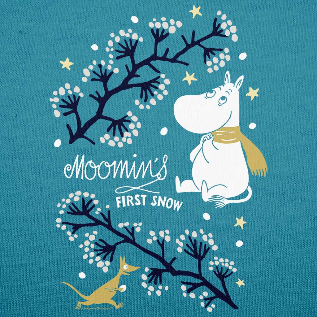 Moomin&#39;s First Snow Autumn Winter Moomintroll Adult T-Shirt