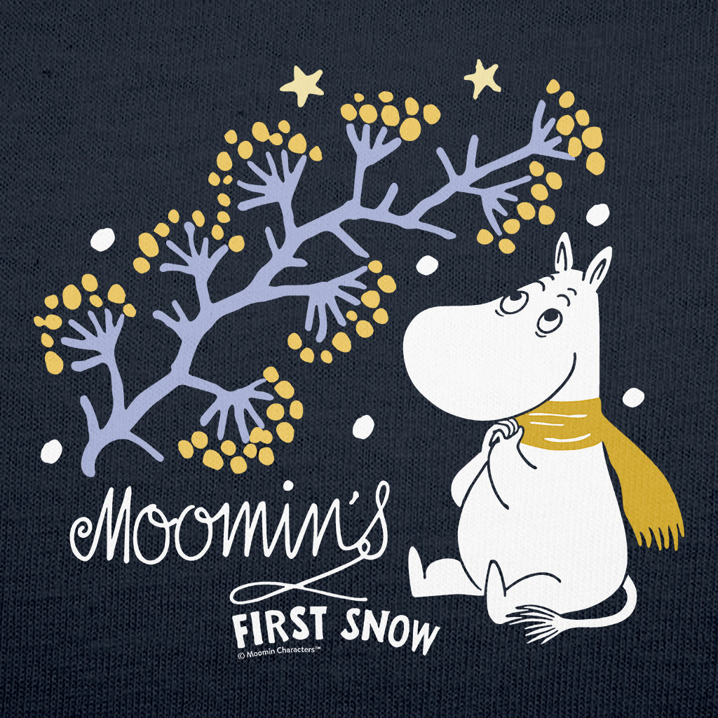 Moomin Moomintroll Moomin&#39;s First Snow Autumn Adult T-Shirt