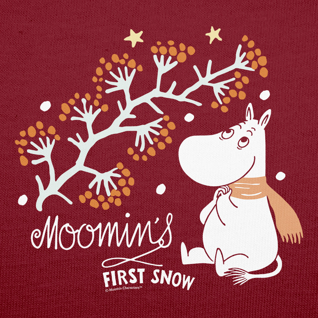 Moomin Moomintroll Moomin&#39;s First Snow Autumn Adult T-Shirt