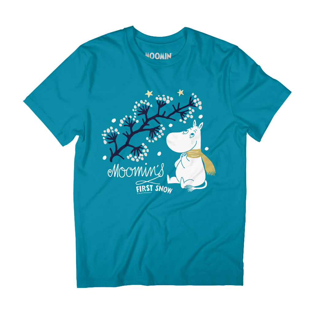 Moomin Moomintroll Moomin&#39;s First Snow Autumn Adult T-Shirt