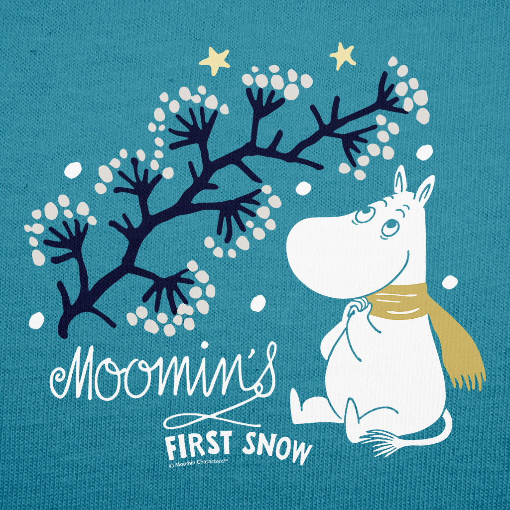 Moomin Moomintroll Moomin&#39;s First Snow Autumn Adult T-Shirt