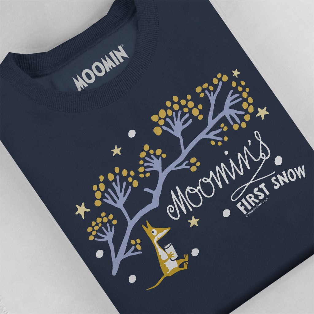 Moomin&#39;s First Snow Winter Creature Adult Sweatshirt