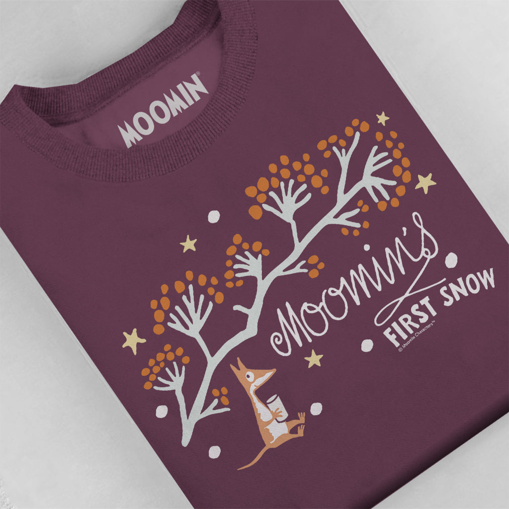 Moomin&#39;s First Snow Winter Creature Adult Sweatshirt