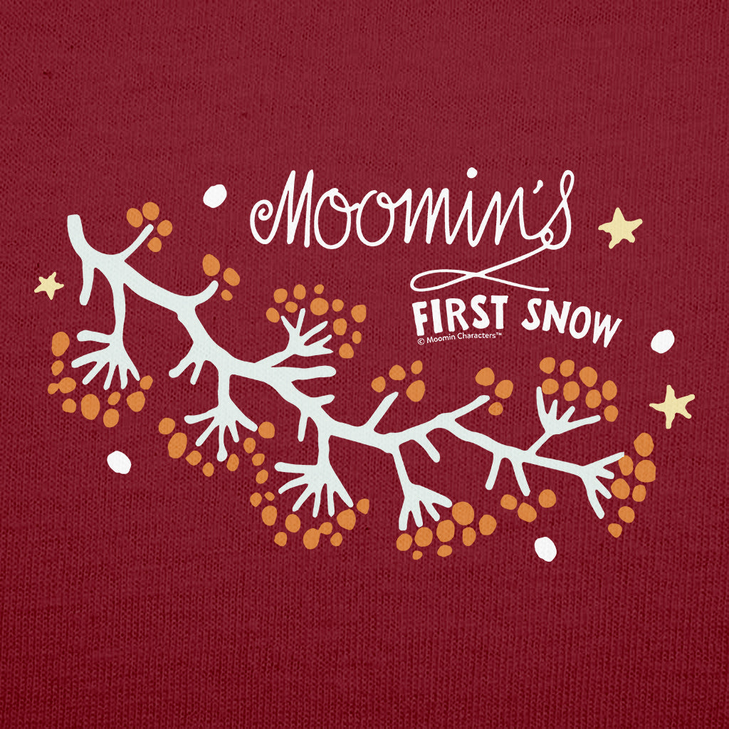 Moomin&#39;s First Snow Autumn Branches &amp; Stars Adult T-Shirt