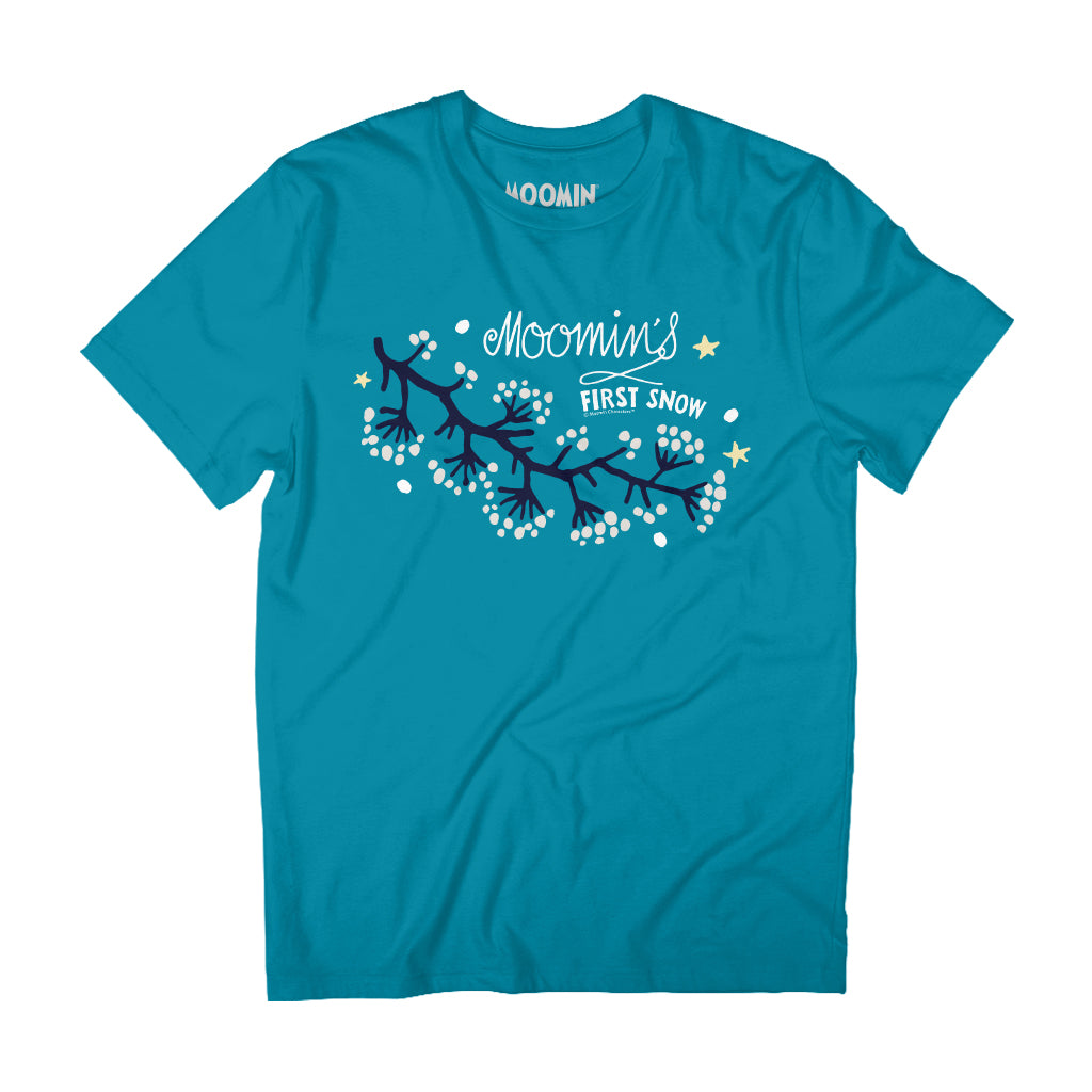 Moomin&#39;s First Snow Autumn Branches &amp; Stars Adult T-Shirt