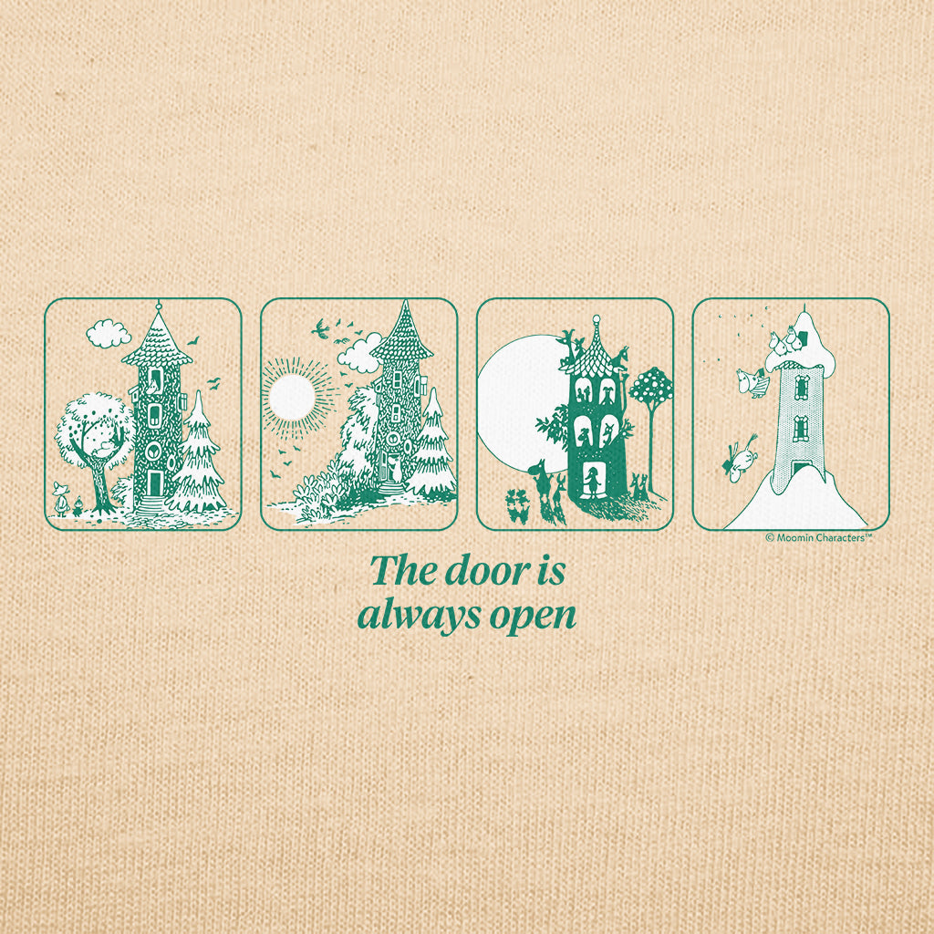 Moomin House The Door Is Always Open 80th Anniversary Adult T-Shirt