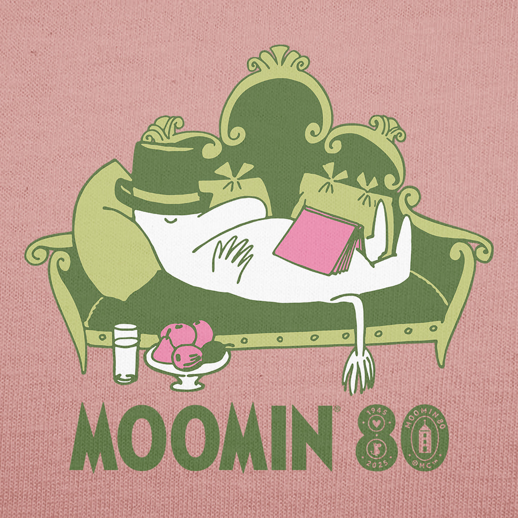 Moomin 80th Anniversary Mooominpappa Snooze Adult T-Shirt