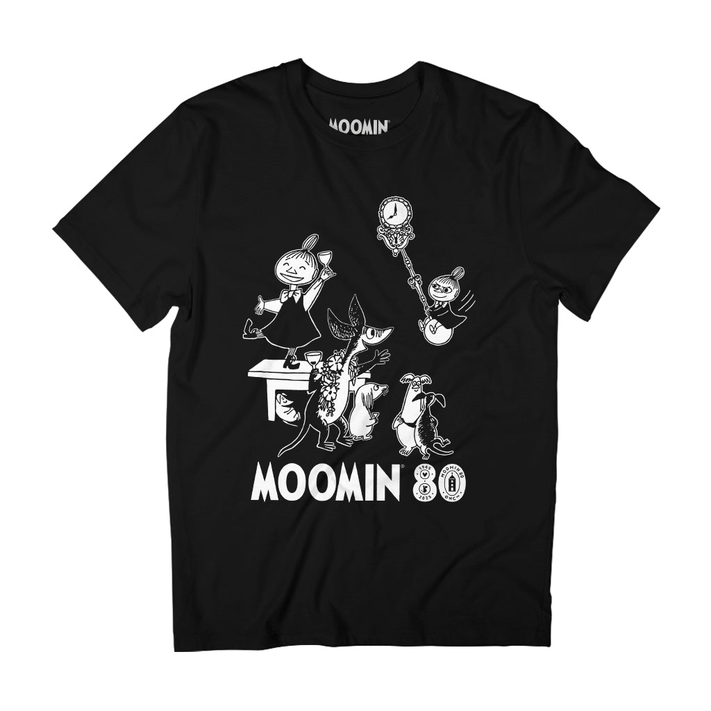 Moomin 80th Anniversary Mymble &amp; Co Party Adult T-Shirt | Moomin Shop US