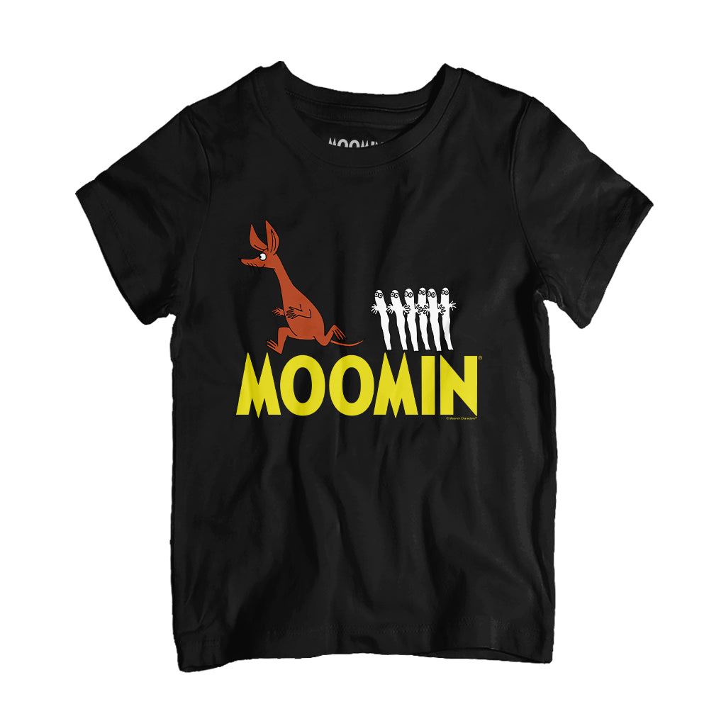 Sniff Running From The Spooky Hattifatteners Kids T-Shirt | Moomin Shop US
