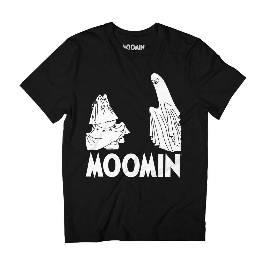 Moomin Moomintroll In Costume Scared By Ghost Adult T-Shirt | Moomin Shop US