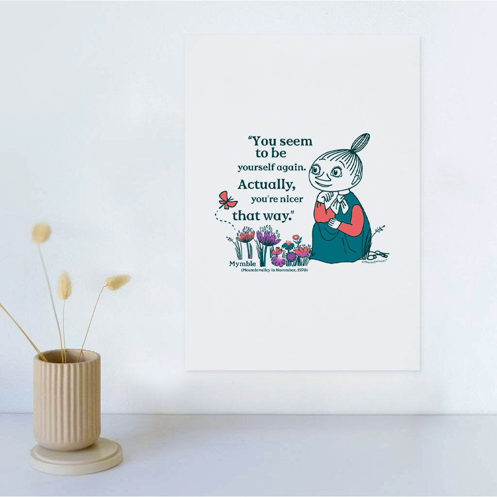 Moomin Yourself Again Mymble Quote Moominvalley Print