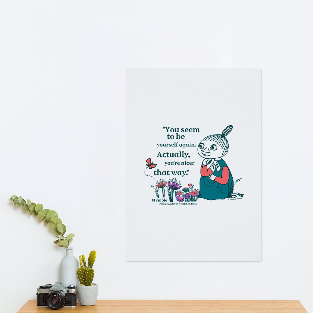 Moomin Yourself Again Mymble Quote Moominvalley Print