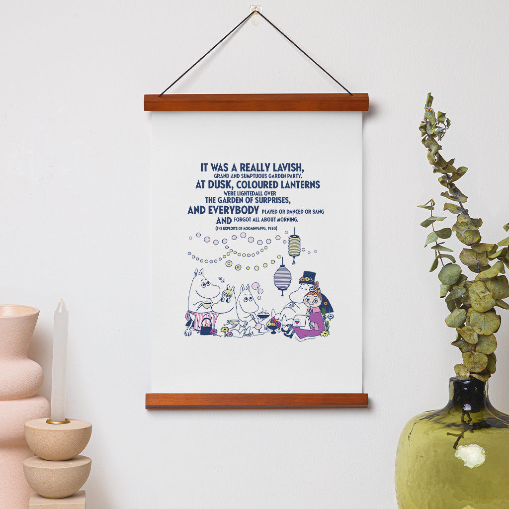 Moomin Really Lavish The Exploits Of Moominpappa Quote Print