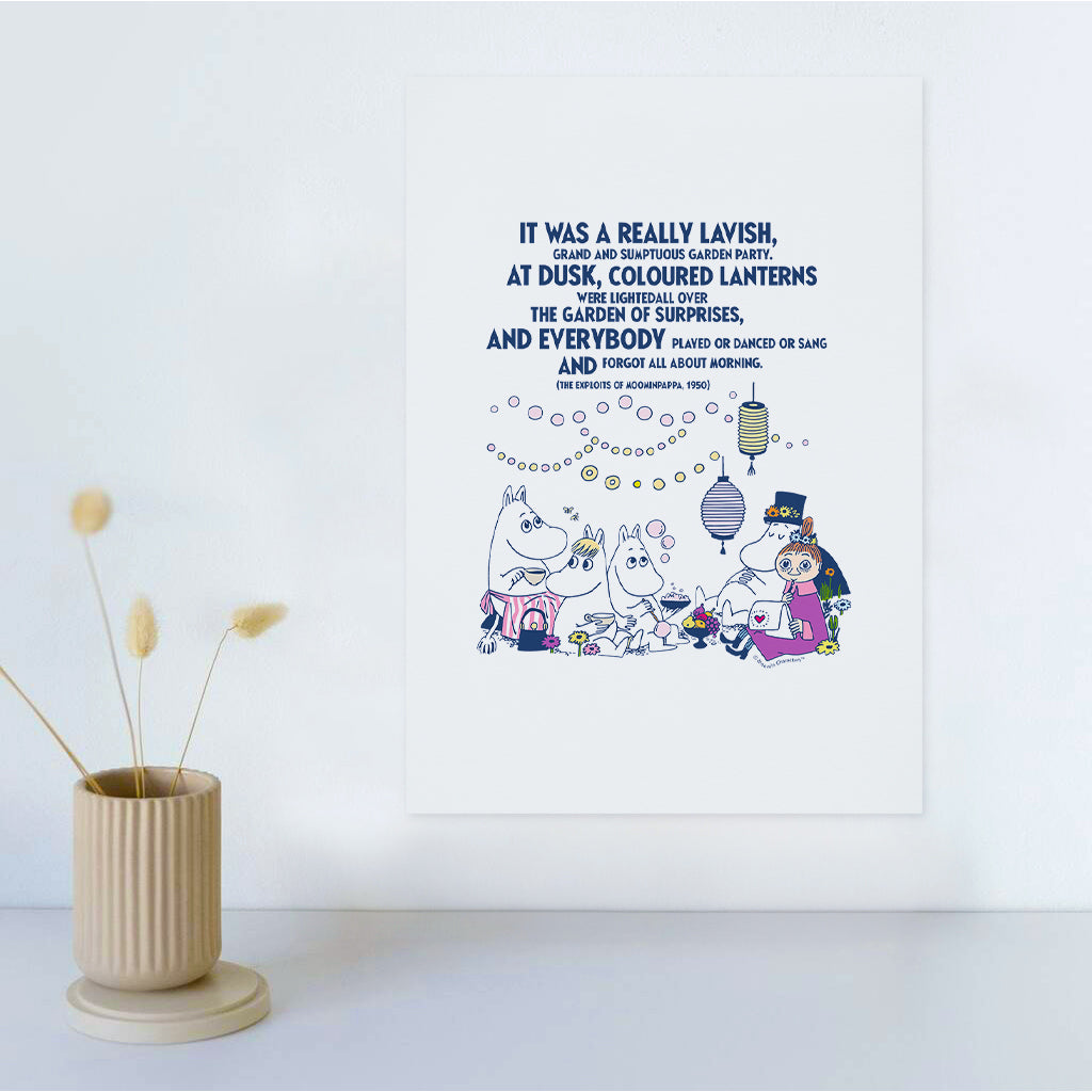 Moomin Really Lavish The Exploits Of Moominpappa Quote Print