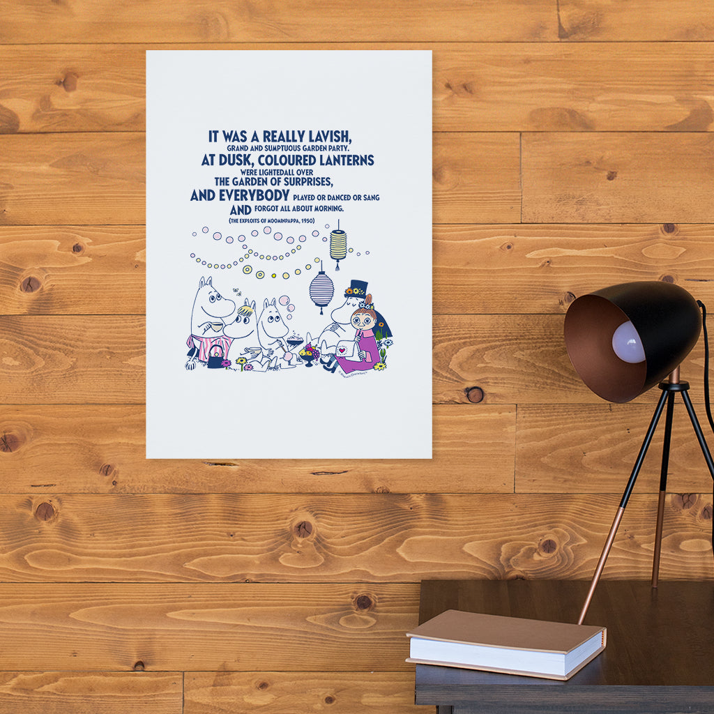 Moomin Really Lavish The Exploits Of Moominpappa Quote Print