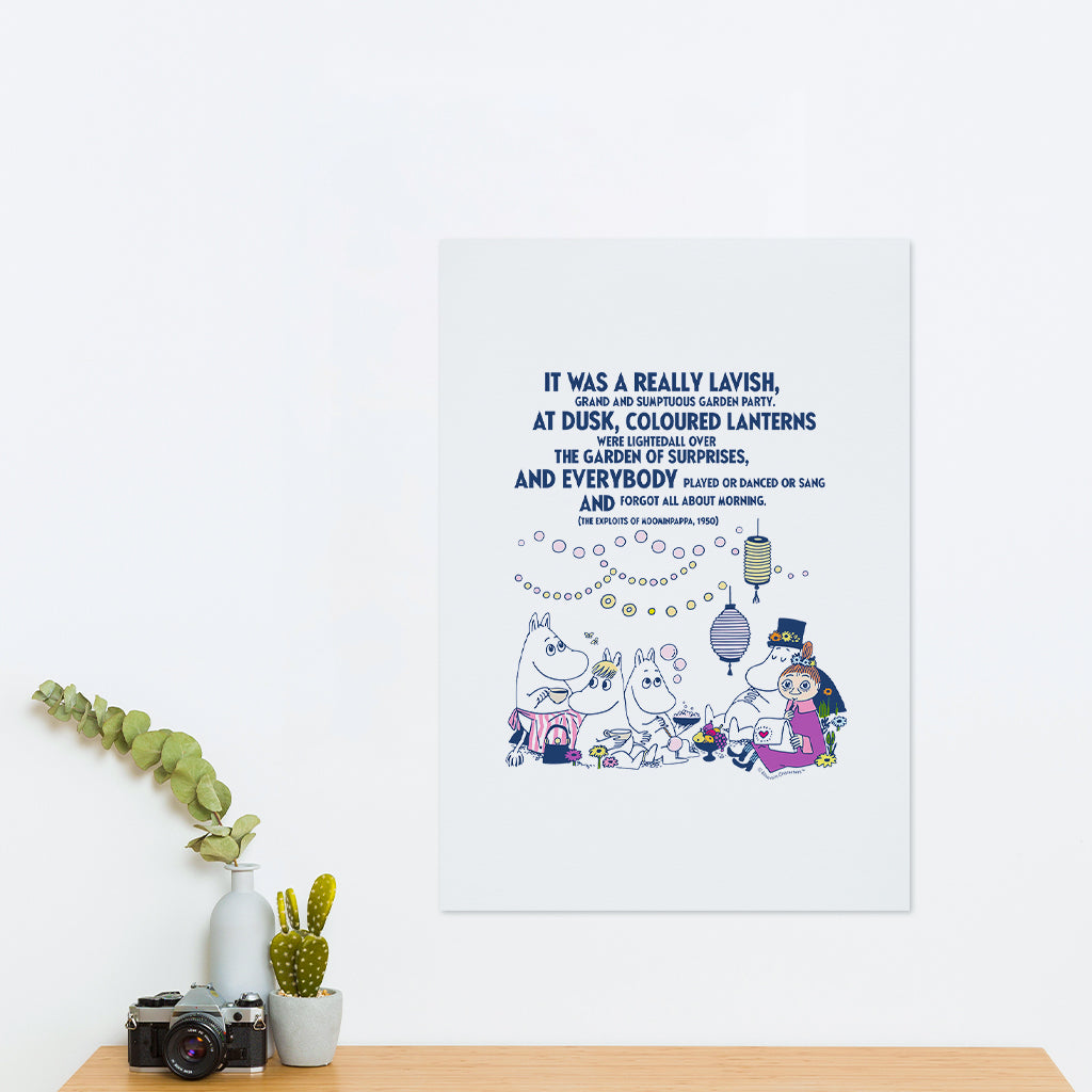 Moomin Really Lavish The Exploits Of Moominpappa Quote Print