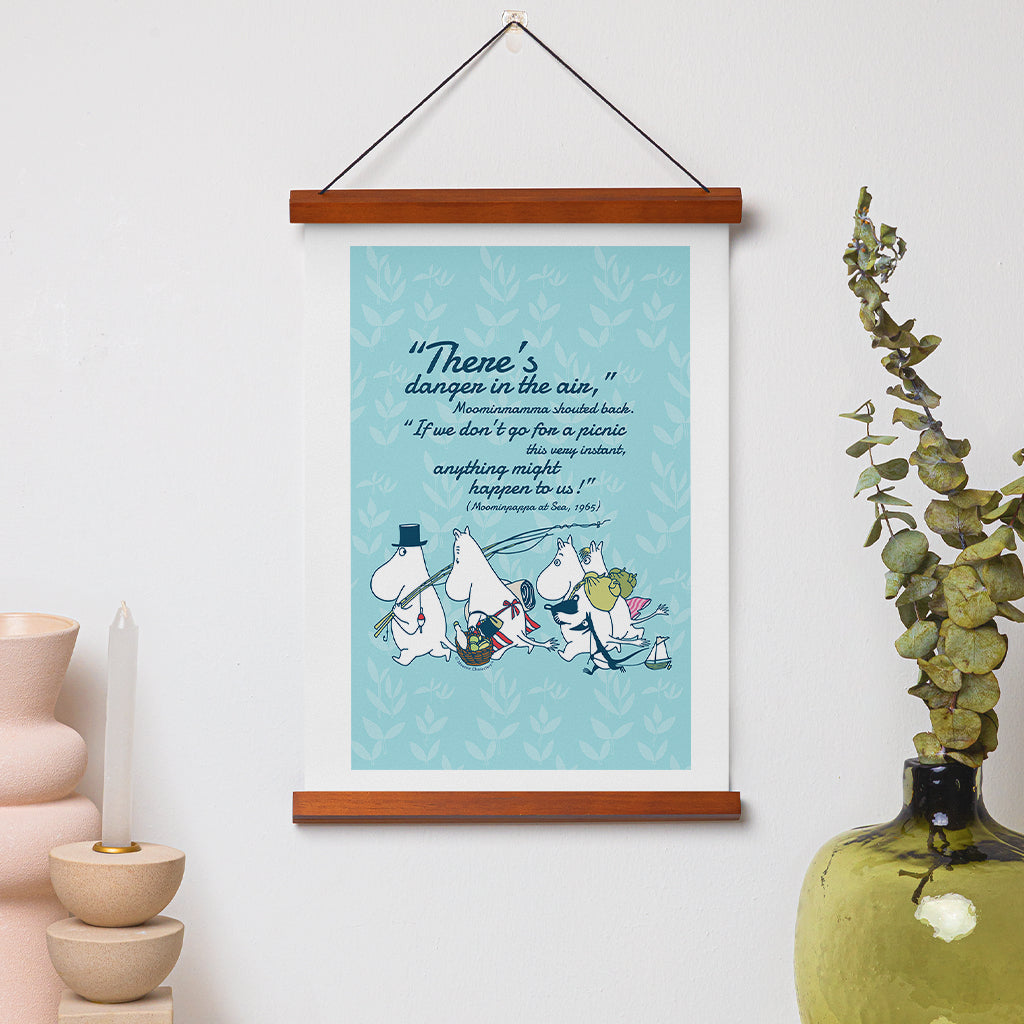 Moomin Danger In The Air Moominpappa At Sea Quote Print