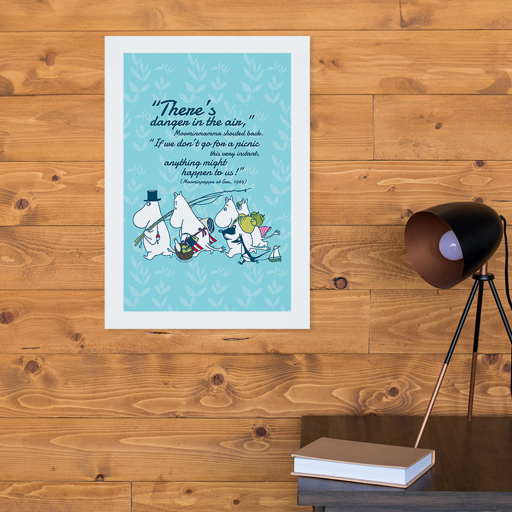 Moomin Danger In The Air Moominpappa At Sea Quote Print