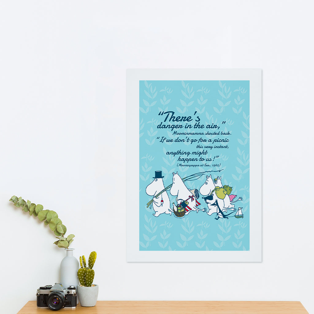 Moomin Danger In The Air Moominpappa At Sea Quote Print