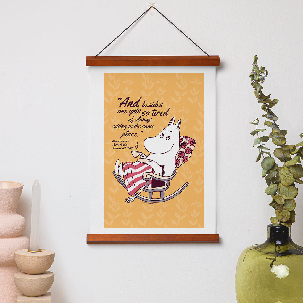 Moomin So Tired Finn Family Moomintroll Moominmamma Quote Print