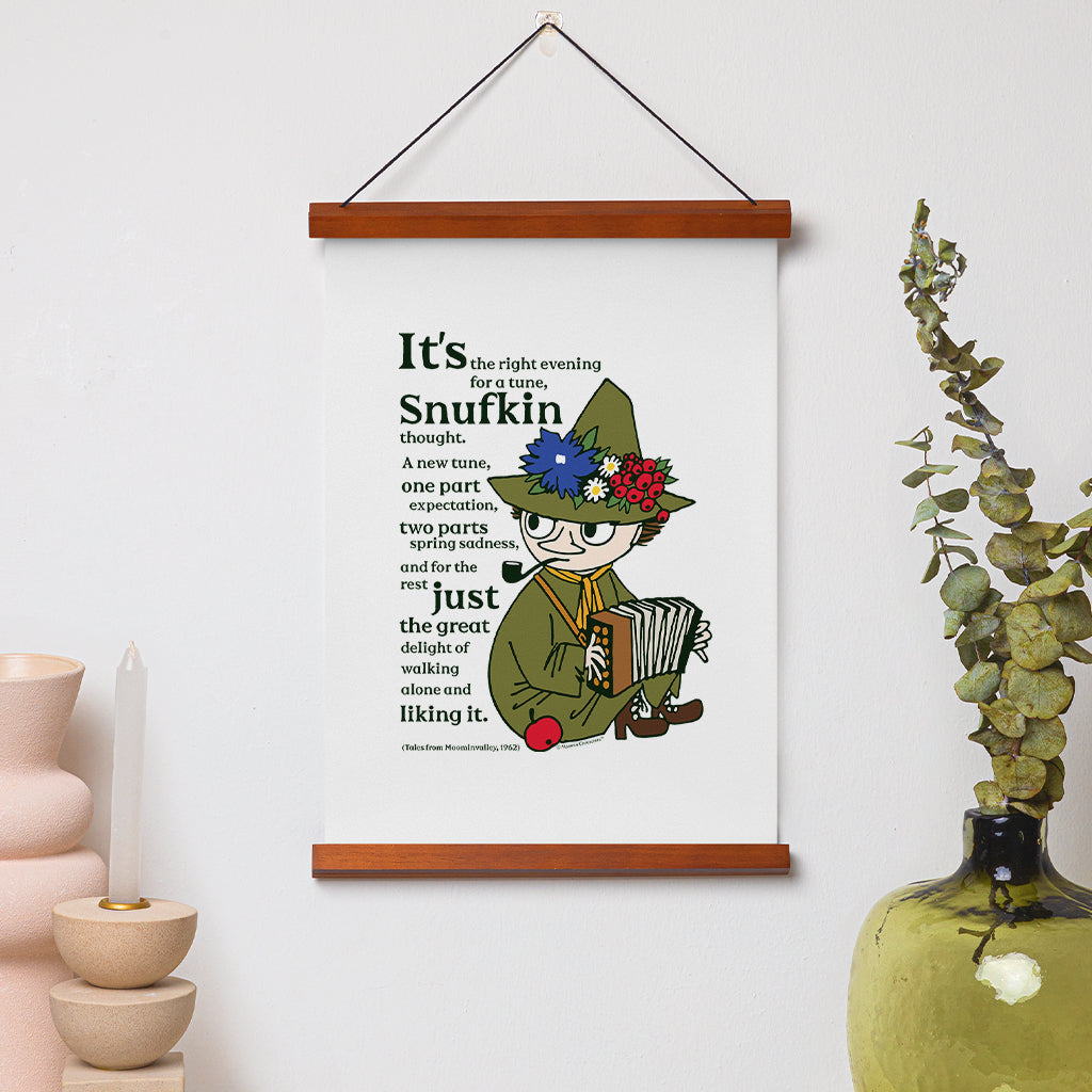 Moomin A New Tune Tales From Moominvalley Snufkin Quote Print