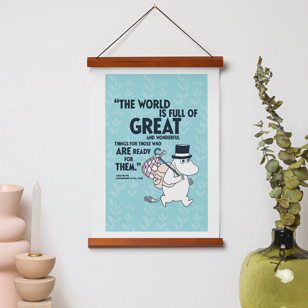 Moomin For Those Who Are Ready Moominpappa At Sea Quote Print