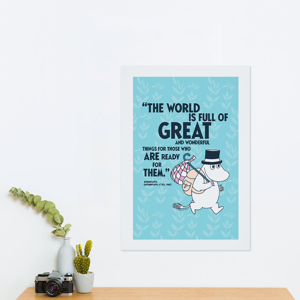 Moomin For Those Who Are Ready Moominpappa At Sea Quote Print