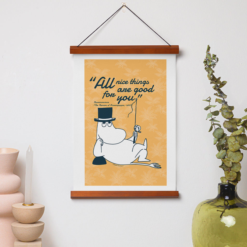 Moomin Nice Things Memoirs Of Moominpappa Mominmamma Quote Print