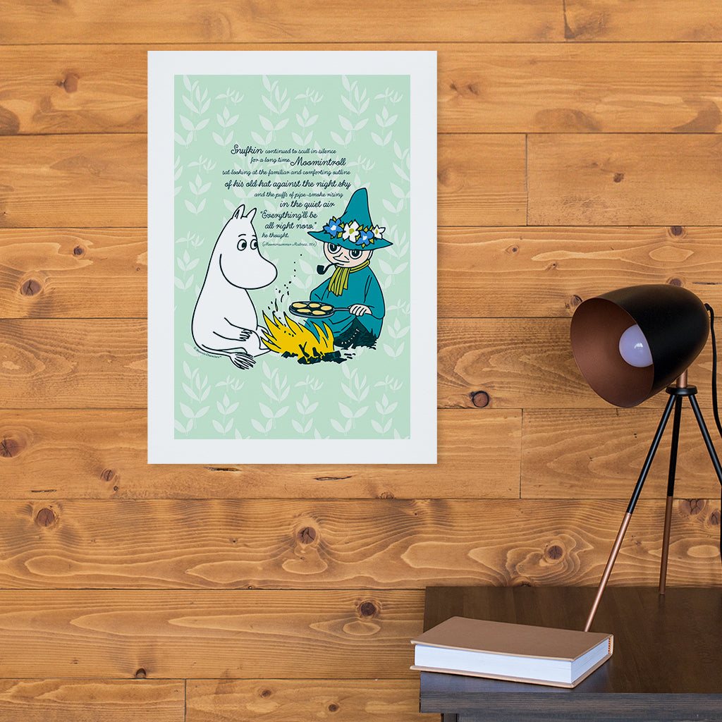 Moomin Everything&#39;ll Be Alright Moominsummer Madness Quote Print