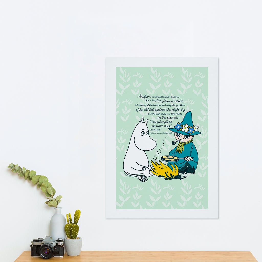 Moomin Everything&#39;ll Be Alright Moominsummer Madness Quote Print