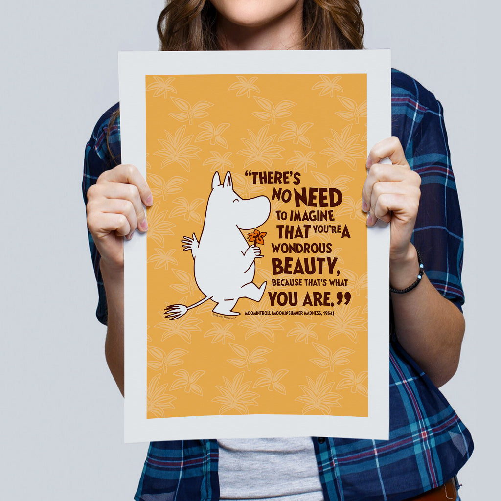 Moomin Beauty Moominsummer Madness Moomintroll Quote Print