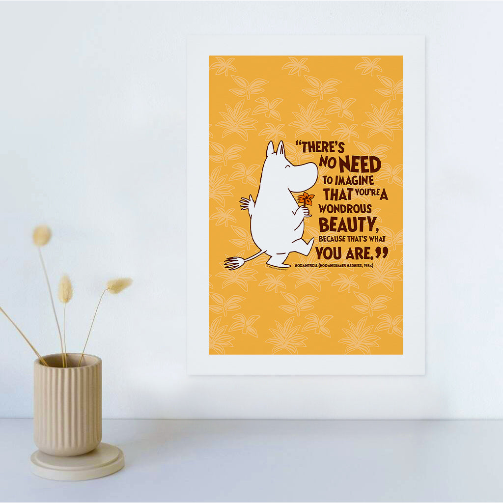 Moomin Beauty Moominsummer Madness Moomintroll Quote Print