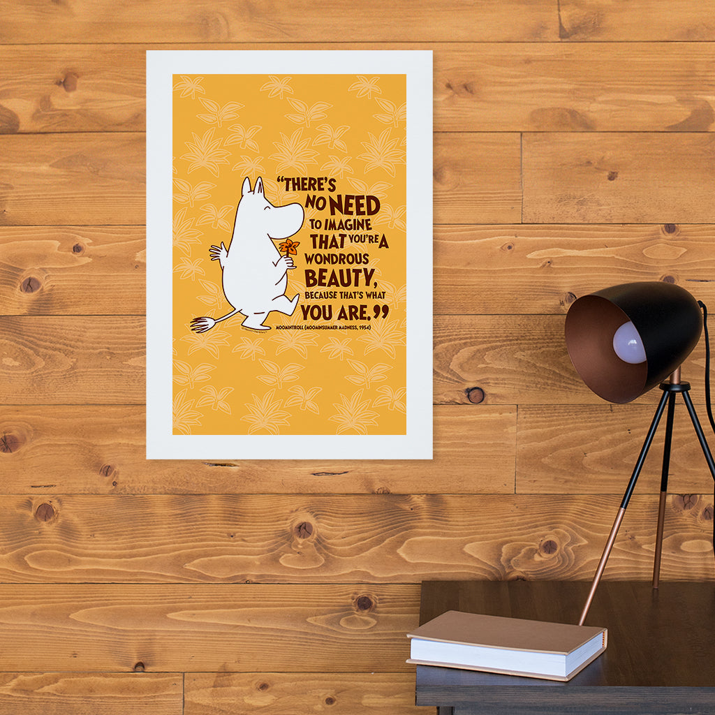 Moomin Beauty Moominsummer Madness Moomintroll Quote Print