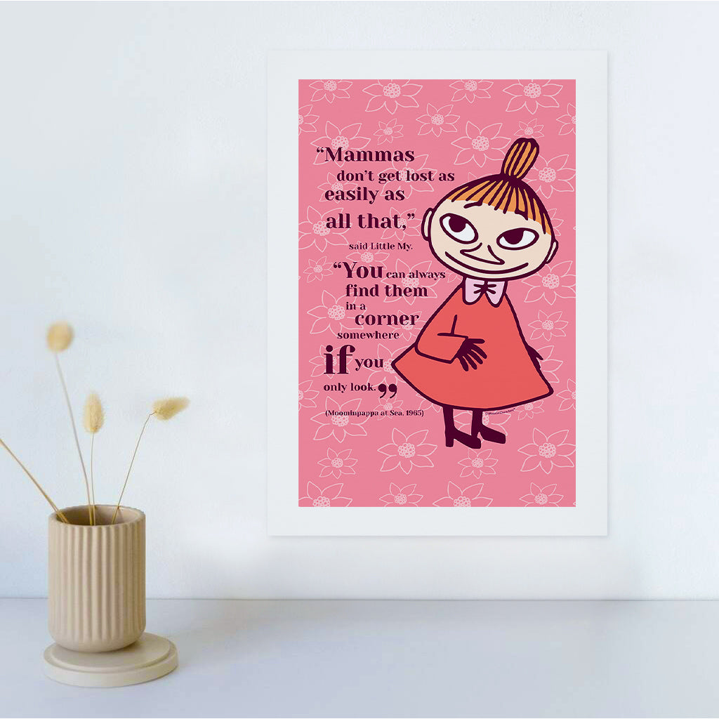 Moomin Mammas Don&#39;t Get Lost Moominpappa At Sea Mymble Quote Print