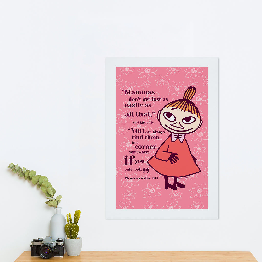 Moomin Mammas Don&#39;t Get Lost Moominpappa At Sea Mymble Quote Print