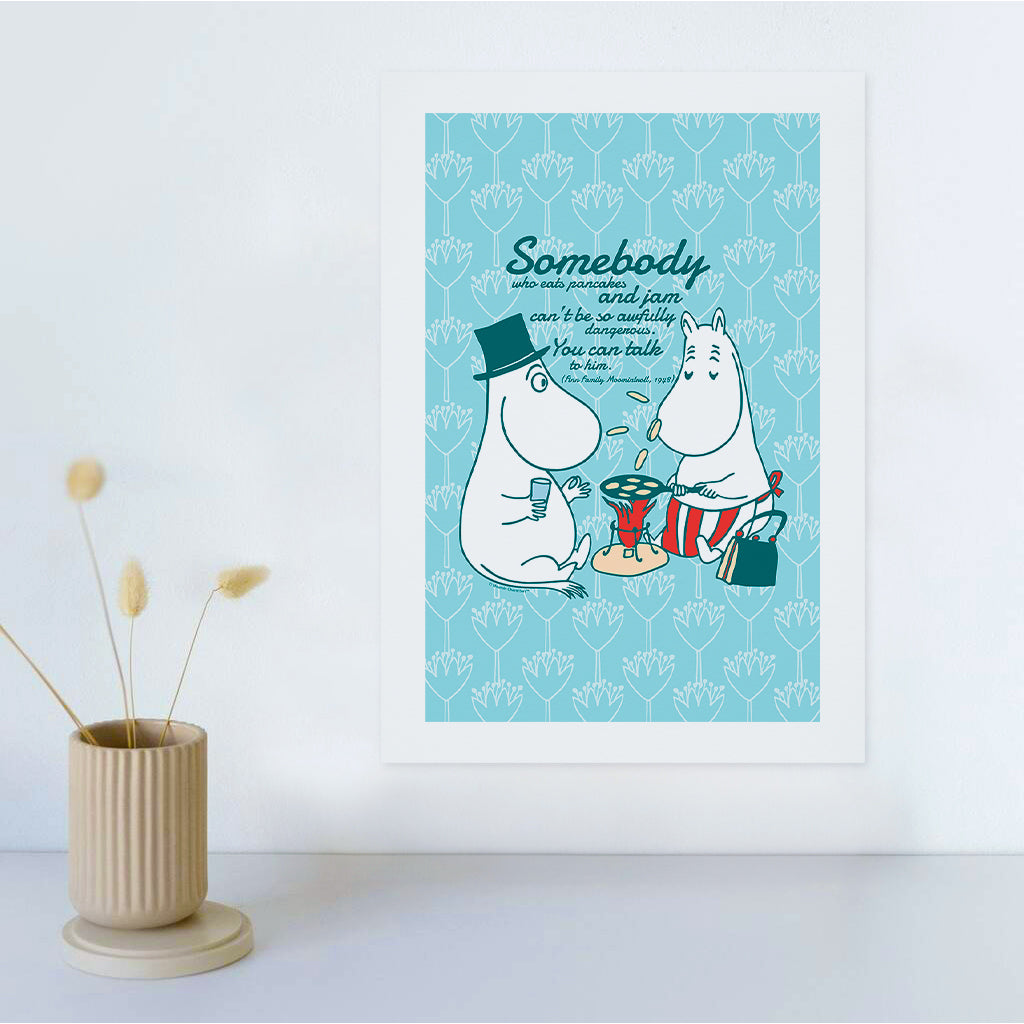 Moomin Pancakes And Jam Finn Family Moomintroll Quote Print