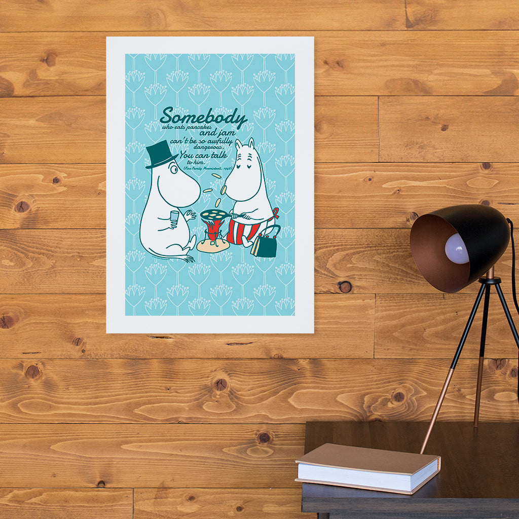 Moomin Pancakes And Jam Finn Family Moomintroll Quote Print