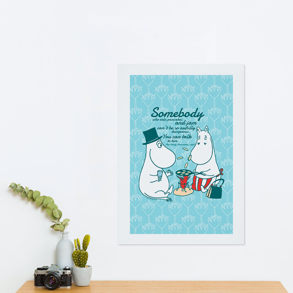 Moomin Pancakes And Jam Finn Family Moomintroll Quote Print